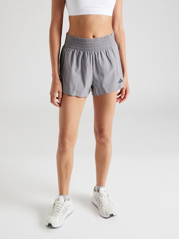 ADIDAS PERFORMANCE Regular Спортен панталон 'Pacer Stretch Lux' в сиво: отпред
