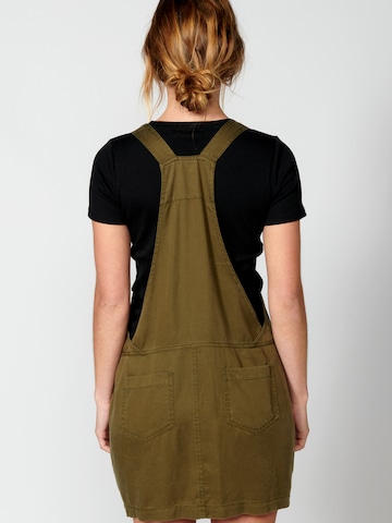 KOROSHI Dungaree skirt in Green