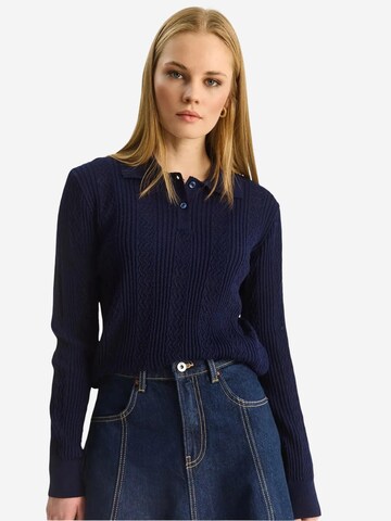 Bianco Lucci Pullover 'Pullover'‌‌‌‌‌‌ in Blau