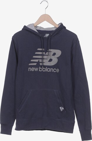new balance Sweatshirt & Zip-Up Hoodie in M in Blue: front