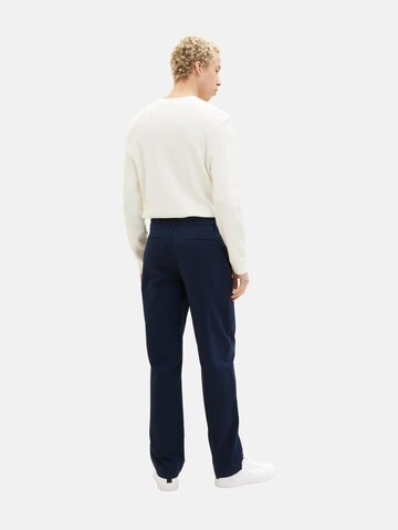 TOM TAILOR DENIM Ohlapna forma Chino hlače | modra barva