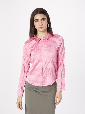 Camicia da donna di Monki in rosa: frontale