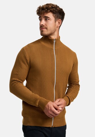 Kronstadt Gebreid vest 'Carlo' in Bruin