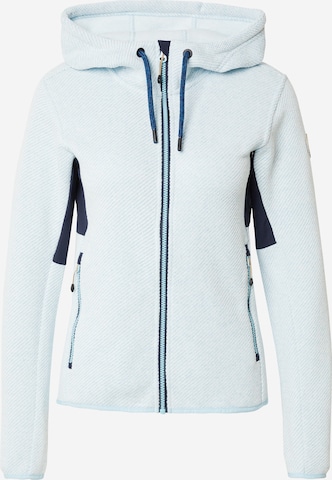 ICEPEAK Athletic Fleece Jacket 'MATTAWA' in Blue: front