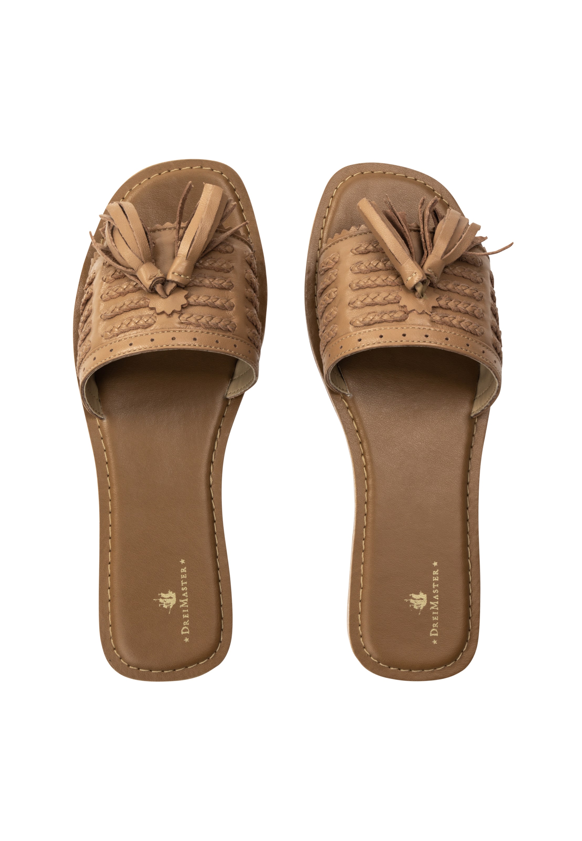 brūns DreiMaster Vintage Ādas čības