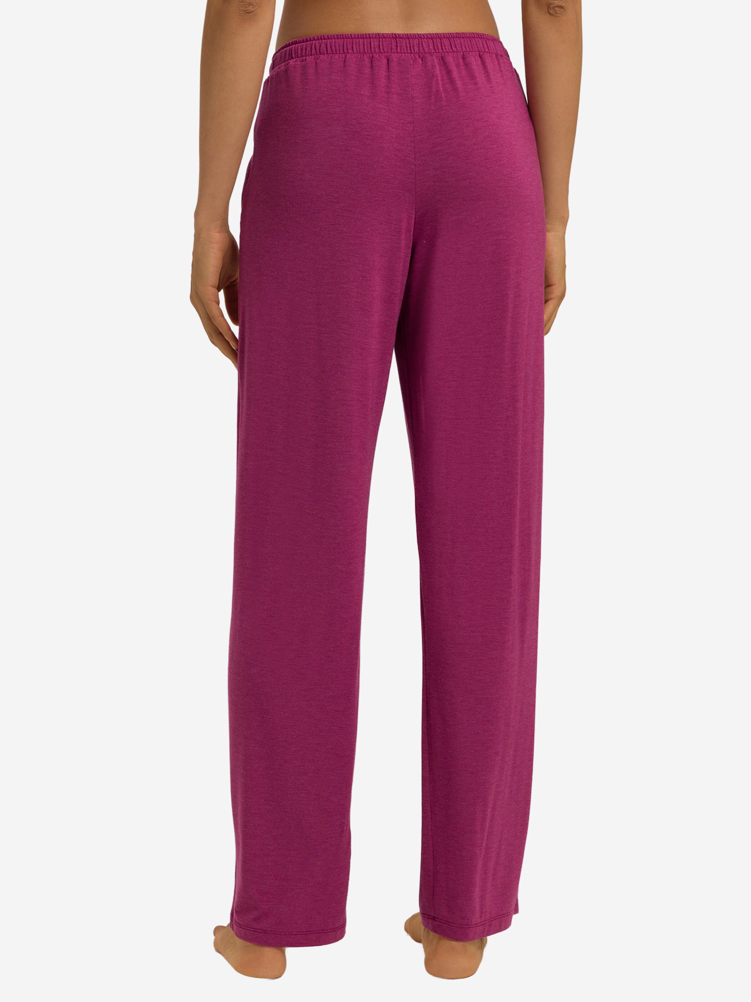 Hanro Pyjamahose ' Natural Elegance ' in Rot