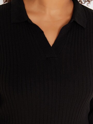 Rochie tricotat de la Trendyol Curve pe negru