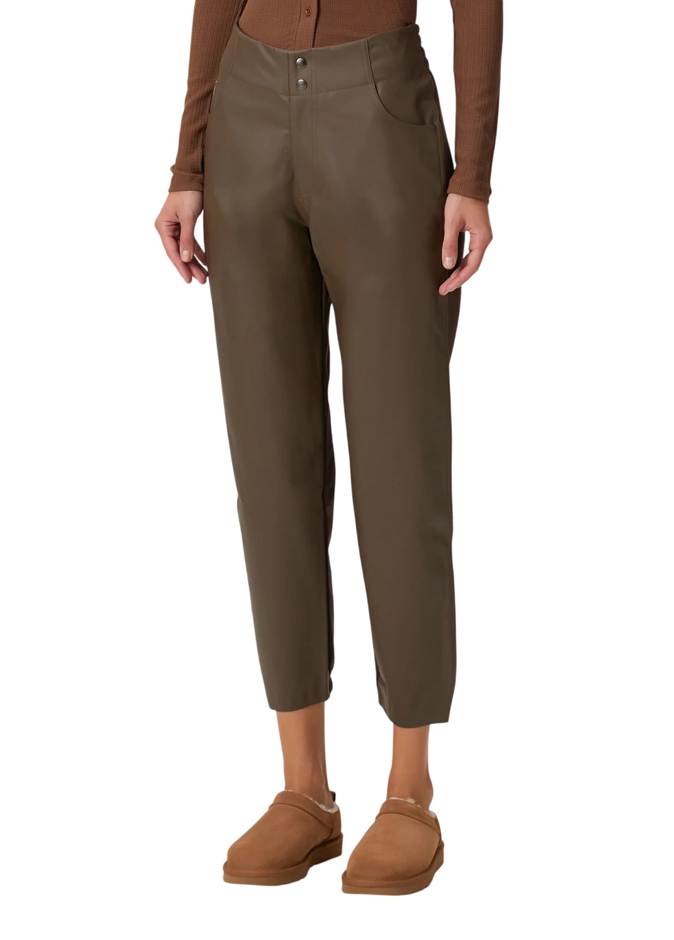 Coupe slim Pantalon BASSIGUE en marron