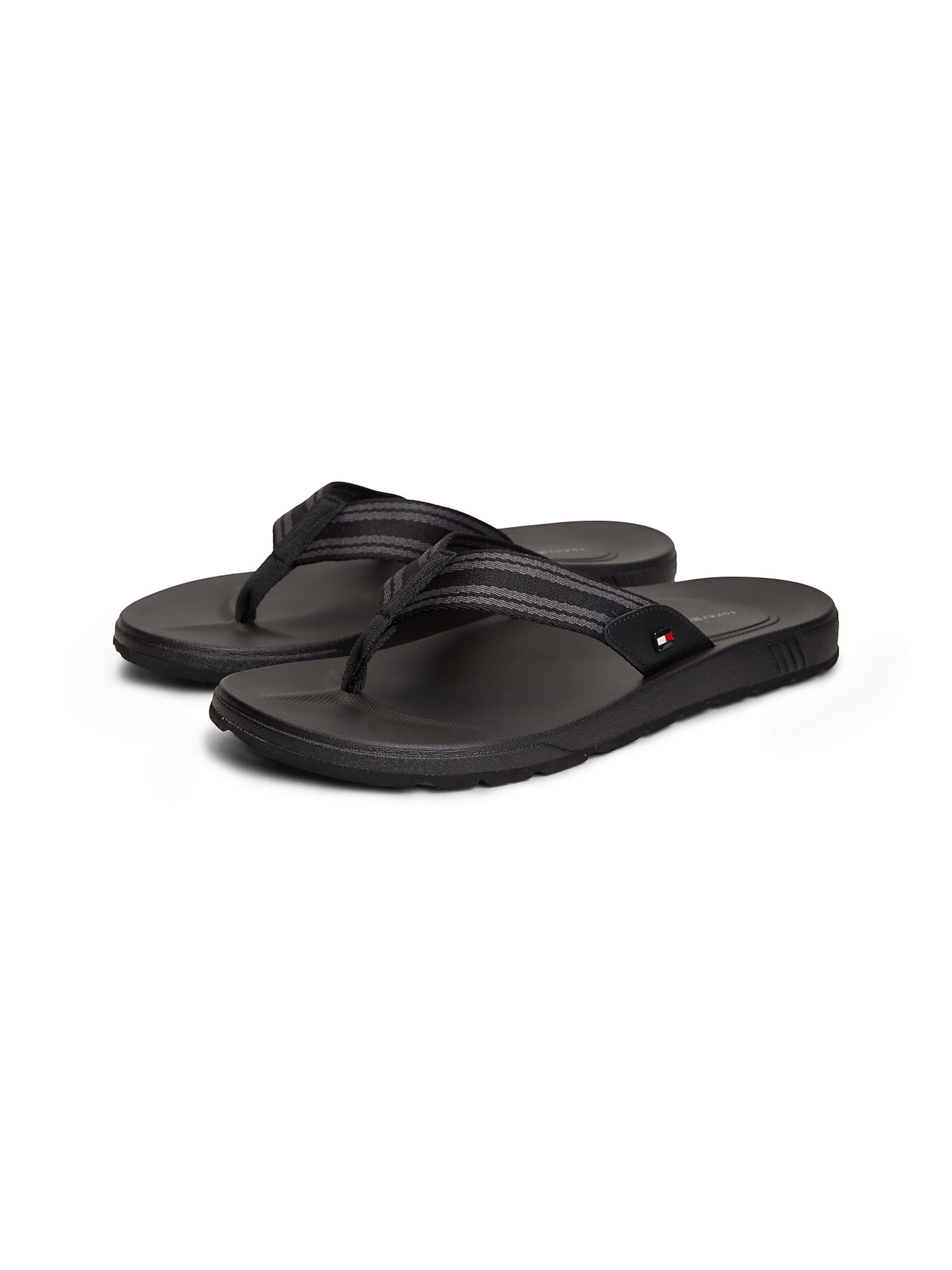 TOMMY HILFIGER T-bar sandals in Black