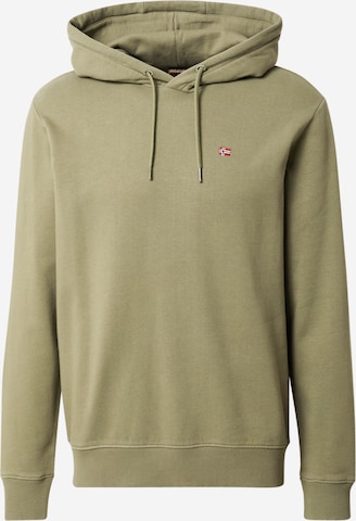 NAPAPIJRI - Sweatshirt 'BALIS' em verde: frente