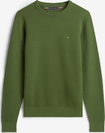 TOMMY HILFIGER Trui 'Seasonal' in Groen: voorkant