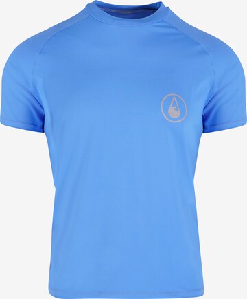 Wave Hawaii Performance Shirt ' Rash Guard ' in Blue: front