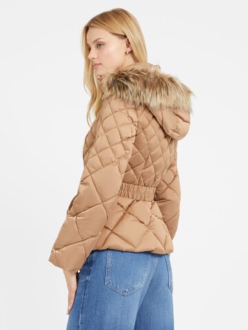 GUESS Winter Jacket 'Olga' in Brown