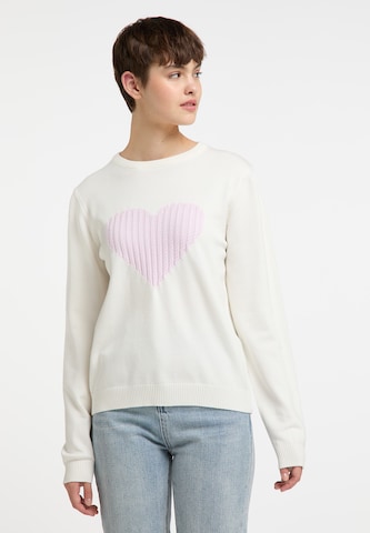 MYMO Sweater in White: front