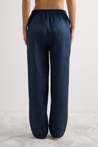 INTIMISSIMI Regular Pants 'The Pure Linen' in Blue