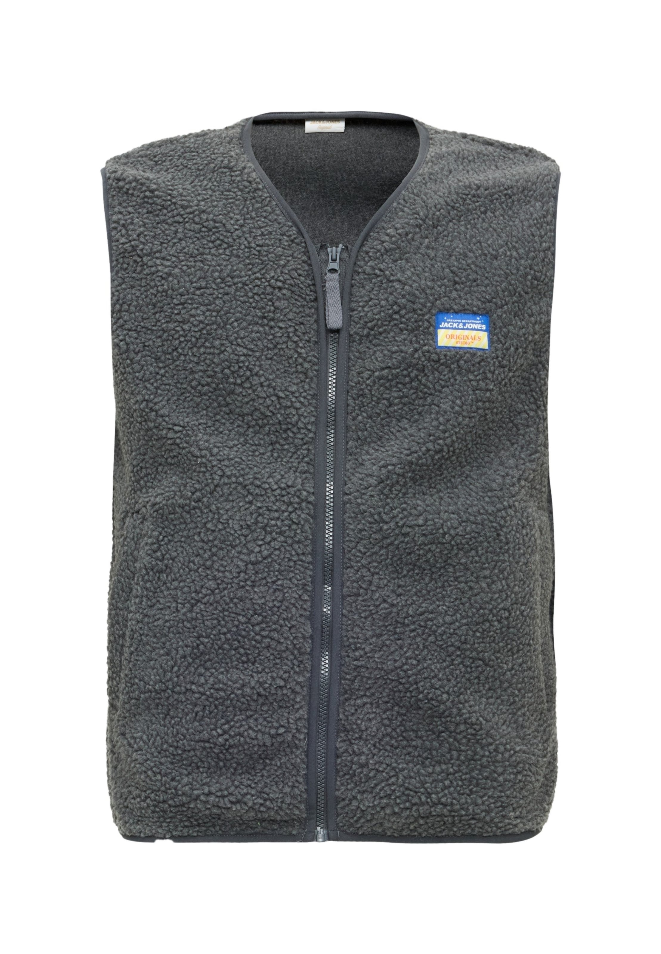 JACK & JONES - Chaleco 'JORPOCKY' en gris: frente
