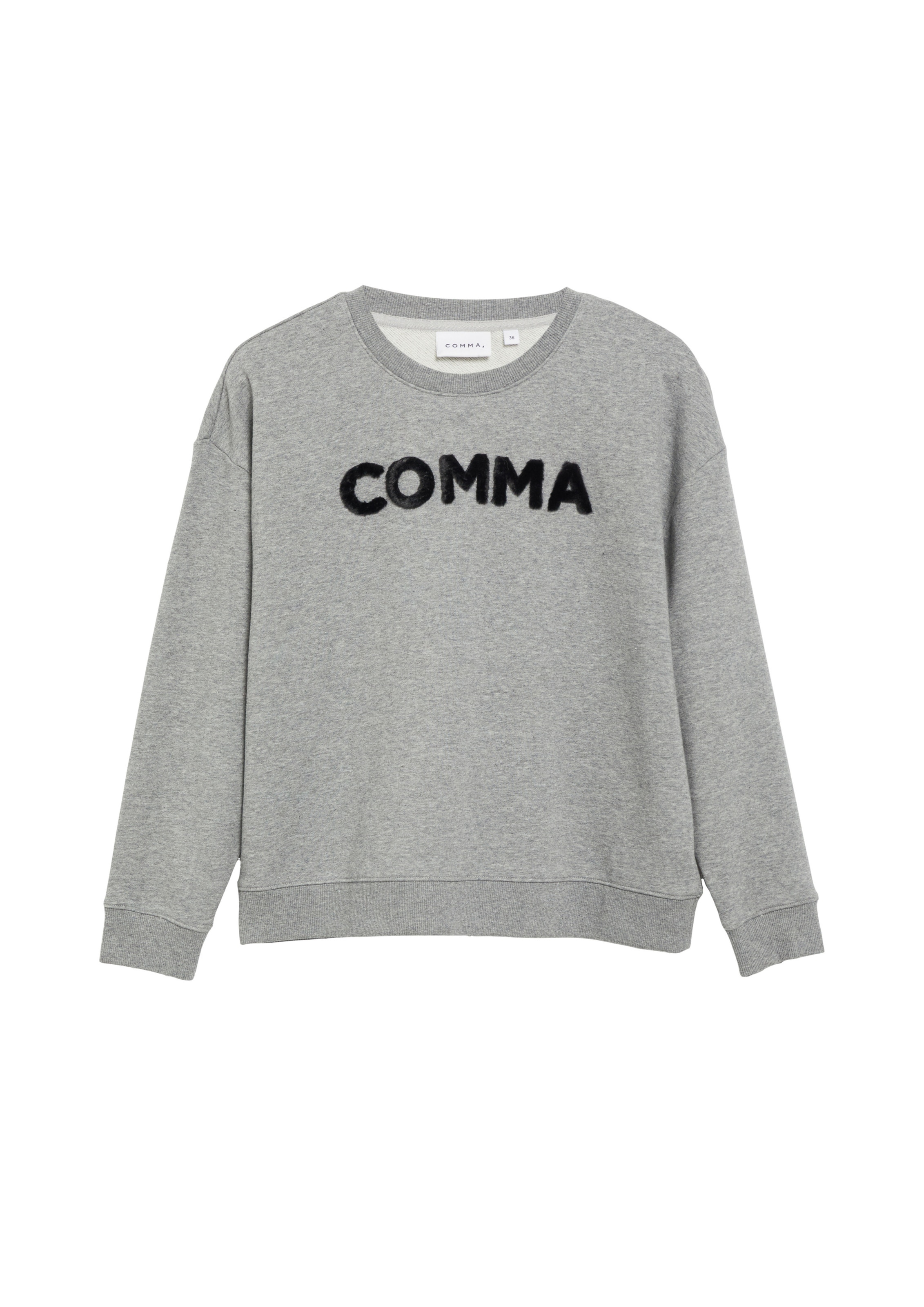 COMMA Sweatshirt in Grijs: voorkant
