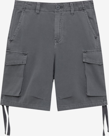 Pantaloni cargo di Pull&Bear in grigio: frontale