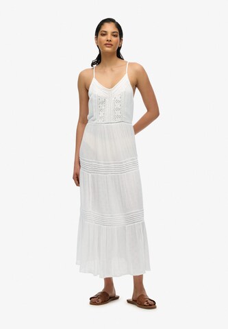 Superdry Summer dress 'Ibiza' in White: front