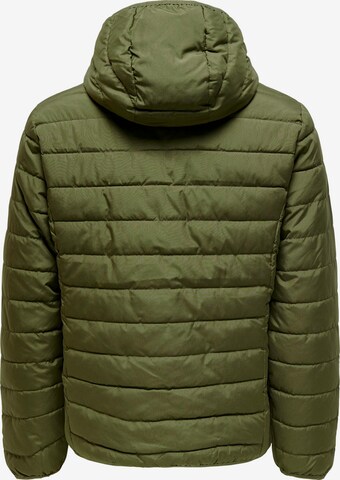 Veste mi-saison 'Bron' Only & Sons en vert