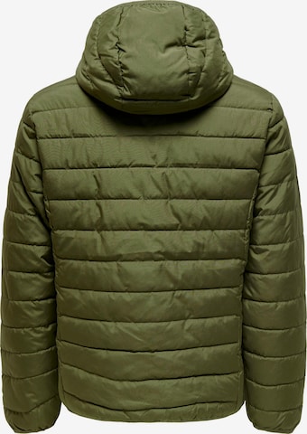 Only & Sons Prehodna jakna 'Bron' | zelena barva