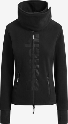 Veste en polaire BENCH en noir : devant