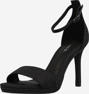 Bianco Strap Sandals 'Deeann' in Black: front