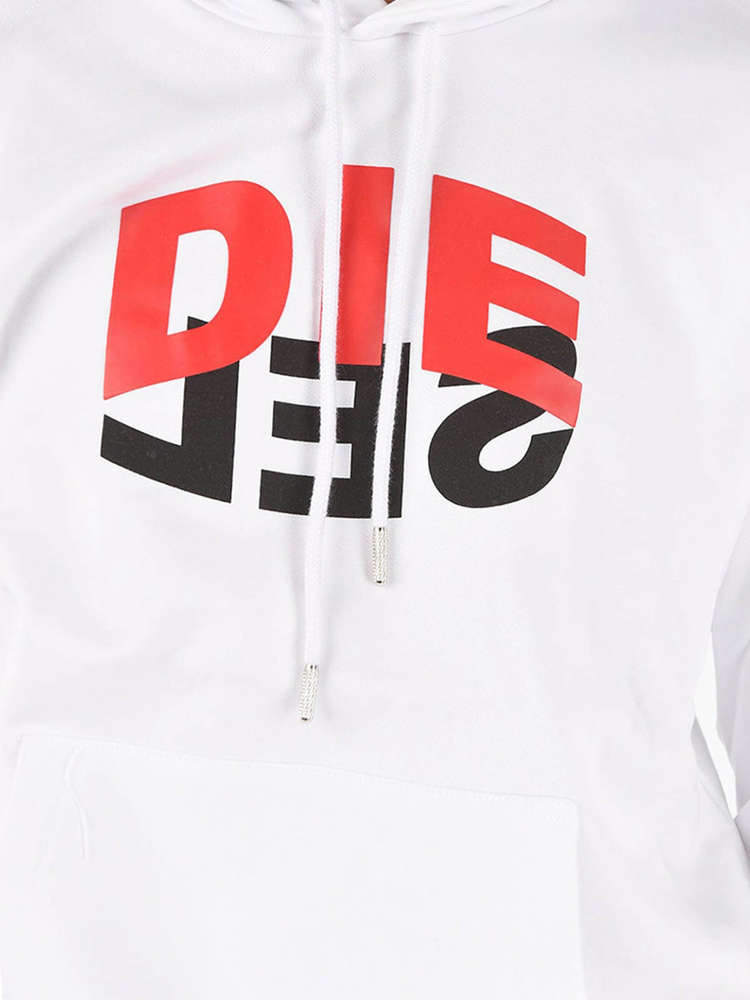 DIESEL Sweatshirt 'S-GIRK-HOOD-N1' in Wit