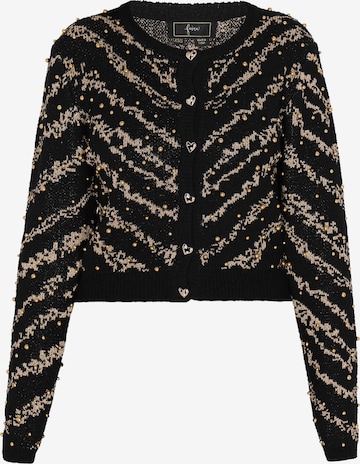 Cardigan faina en noir : devant