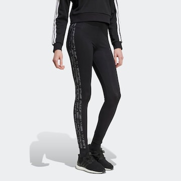 ADIDAS SPORTSWEAR Skinny Sporthose in Schwarz: Vorderseite