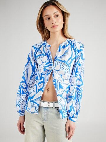 Emily Van Den Bergh Bluse in Blau: Vorderseite
