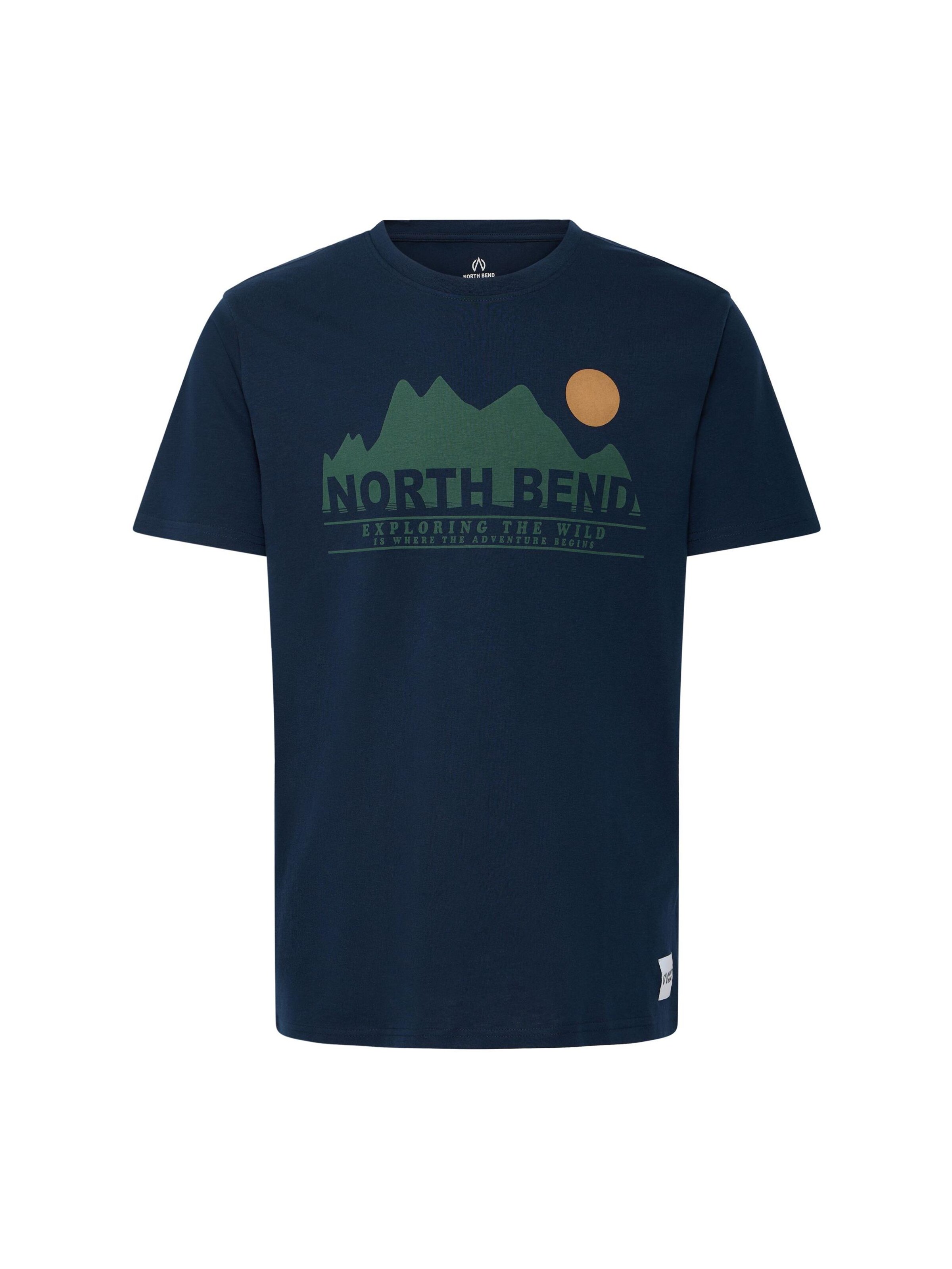 North Bend Shirt ' NBCash ' in Blauw: voorkant