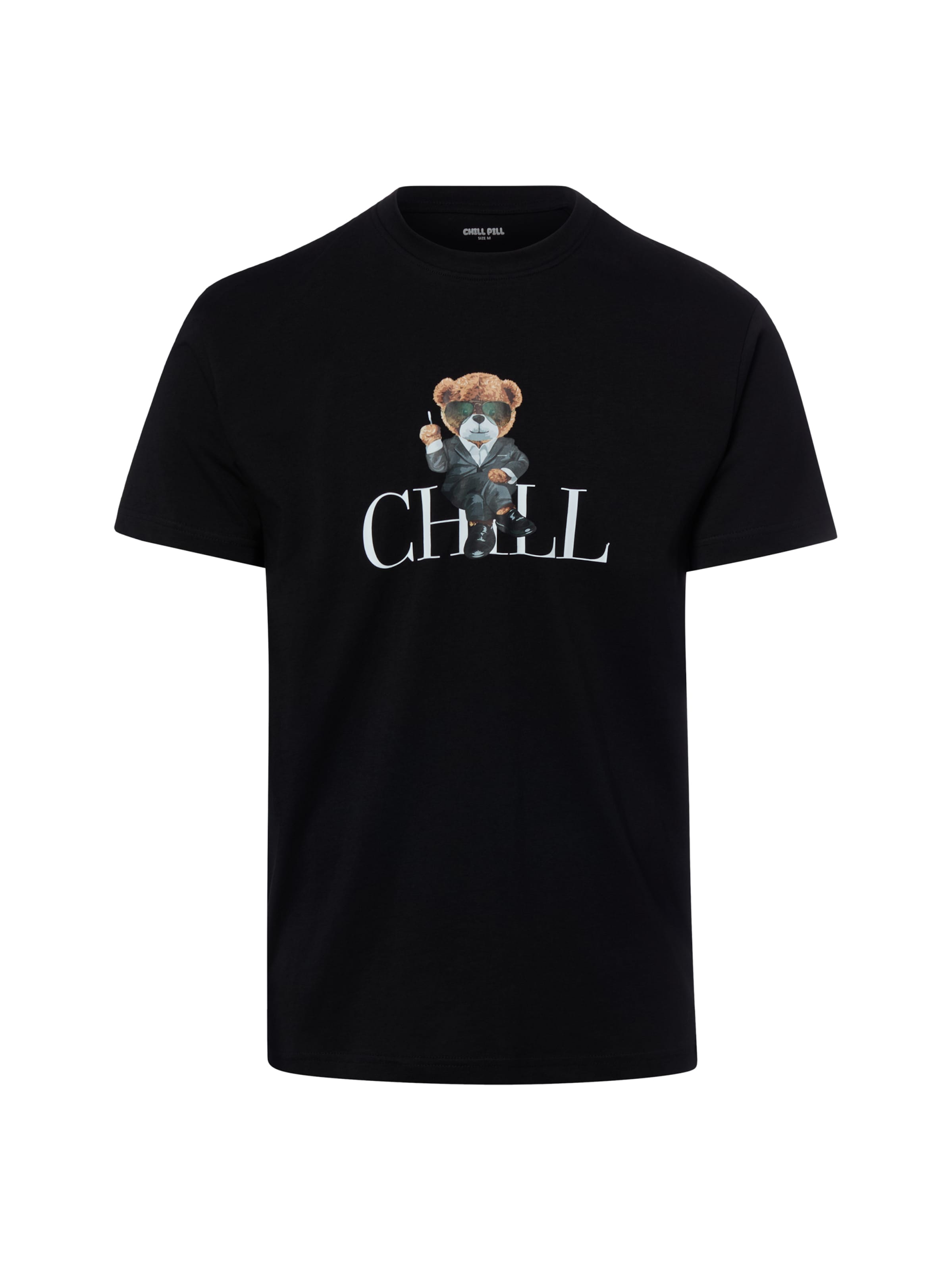 Chill Pill Shirt ' Luxury Bear ' in Black: front