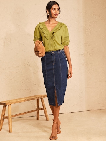 love & roses - Blusa en verde
