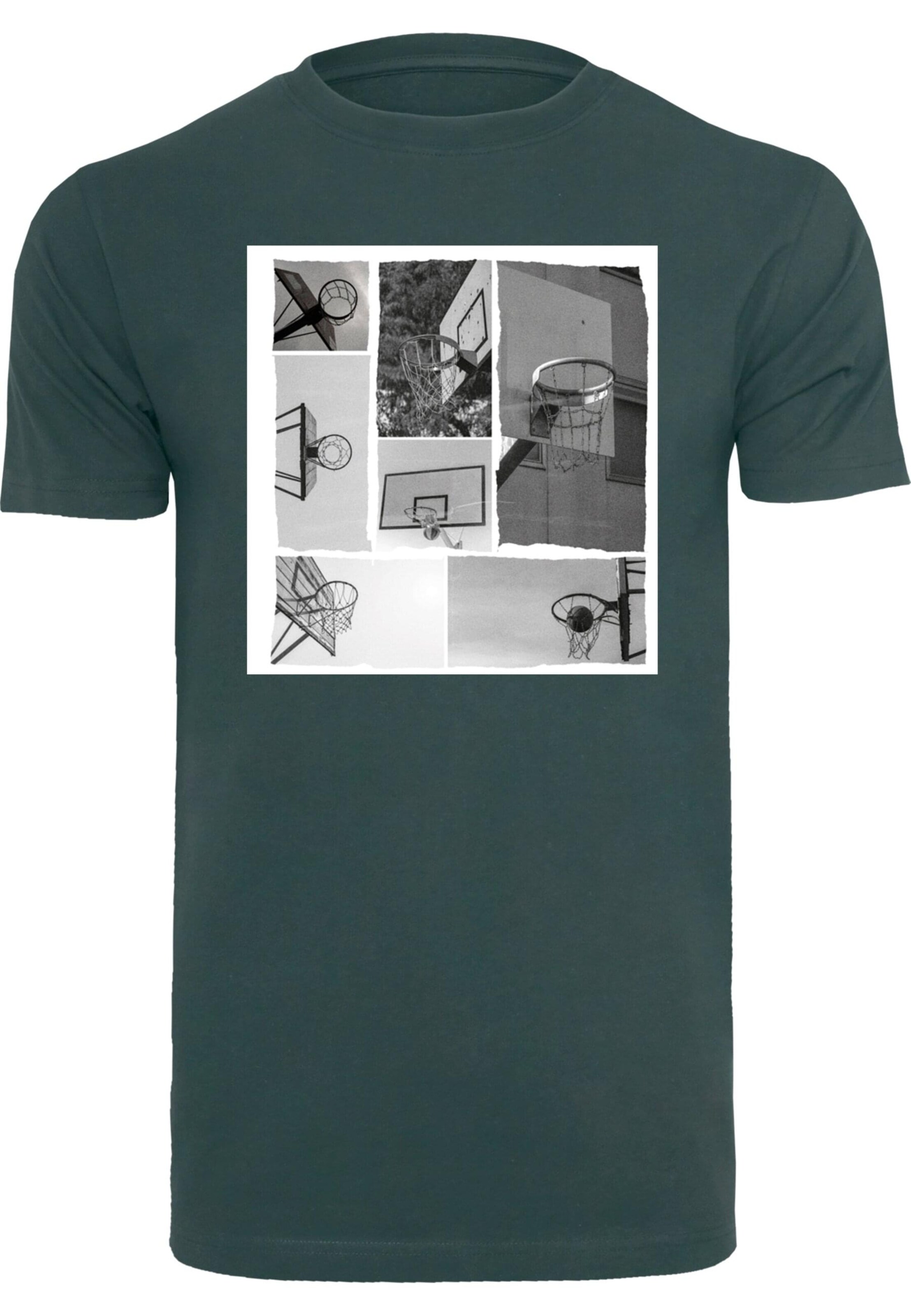 Maglietta 'Hoop Life' di Mister Tee in verde: frontale