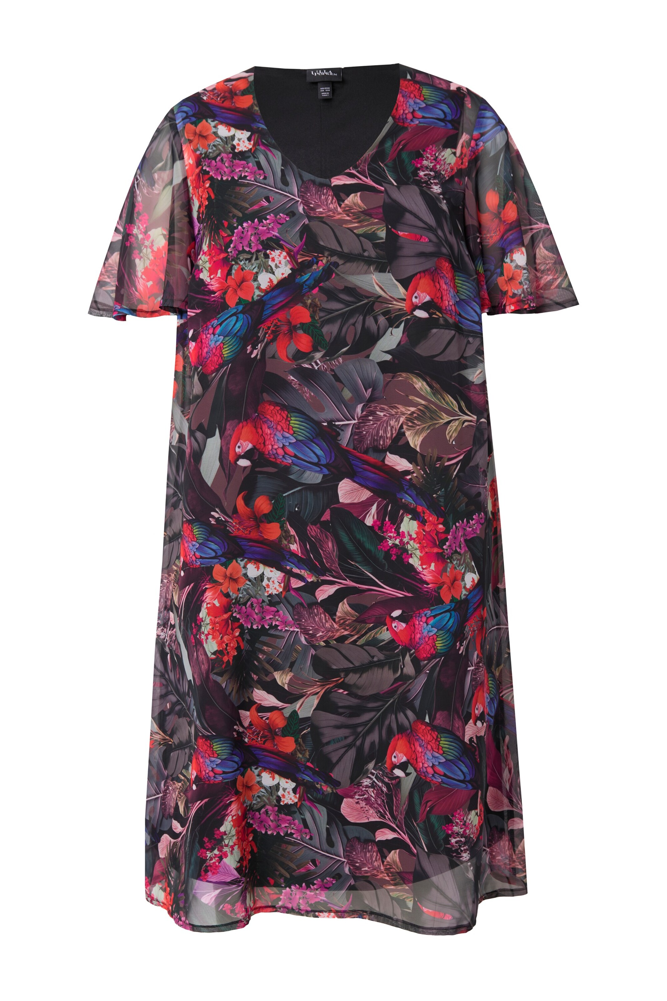 Ulla Popken Zomerjurk in Zwart: voorkant