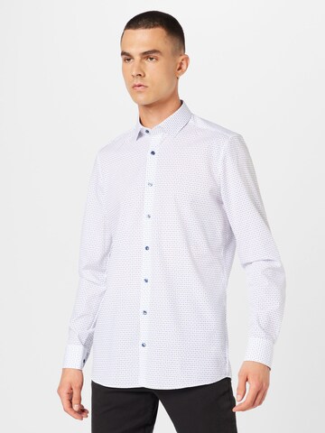 OLYMP Slim fit Koszula 'Level 5' w kolorze biały: przód