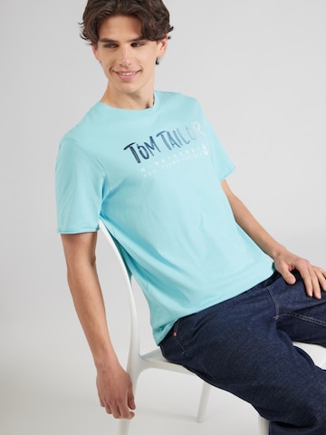 T-Shirt TOM TAILOR en bleu : devant