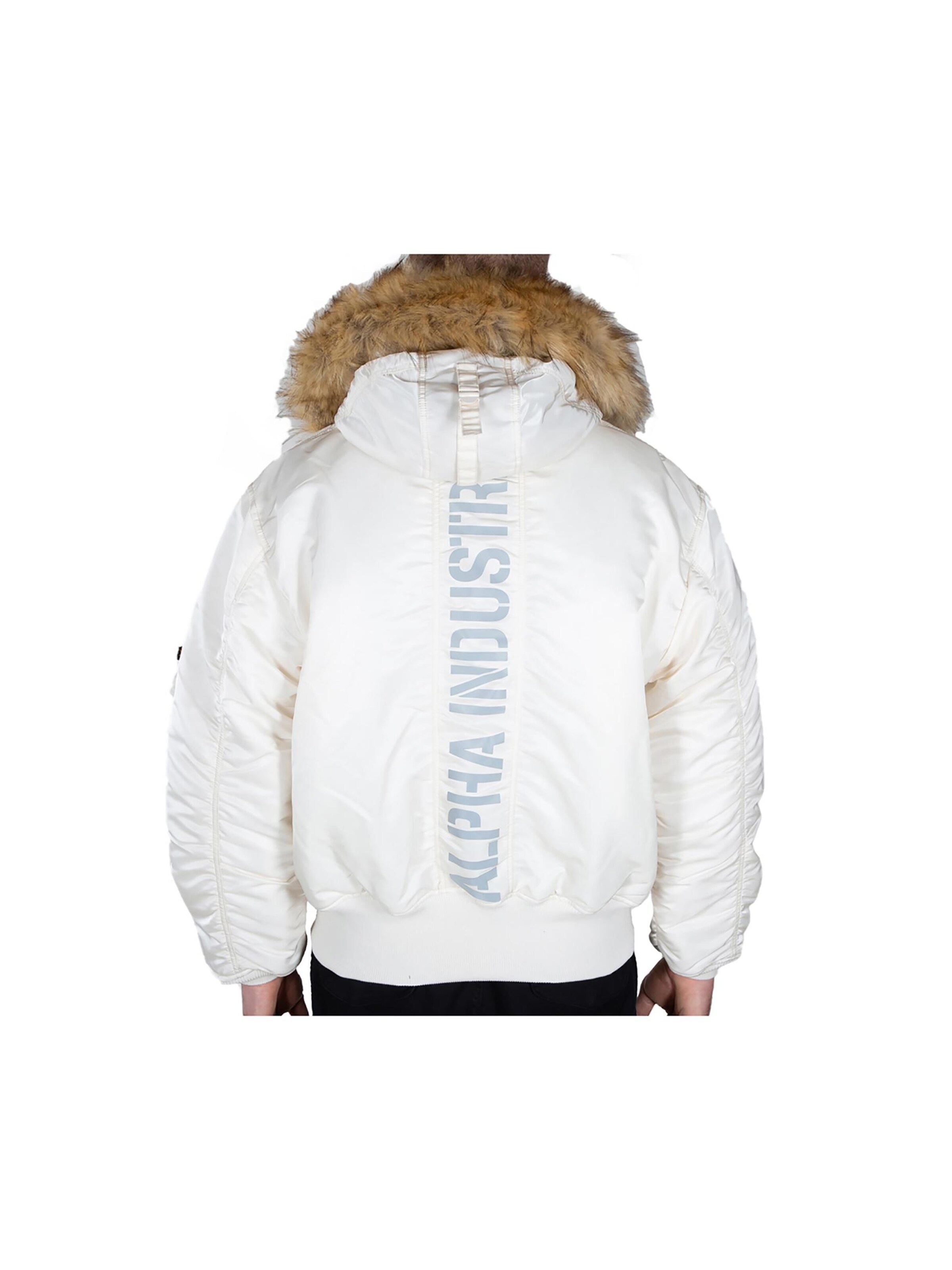 ALPHA INDUSTRIES Winter Jacket '45P Custom' in White