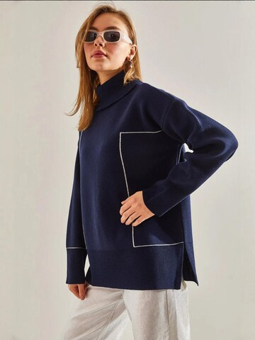 Bianco Lucci - Pullover 'Pullover' em azul
