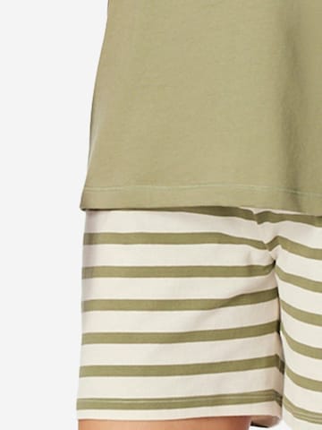 SCHIESSER Pyjama 'Casual Essentials' in Grün