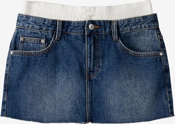 Bershka Rok in Blauw: voorkant