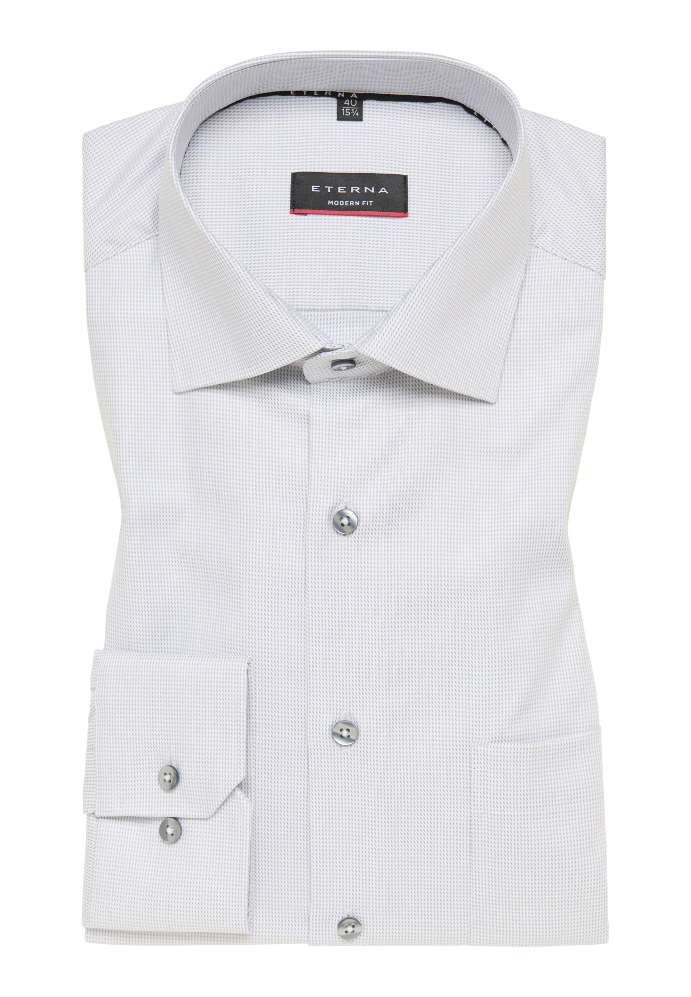 ETERNA Regular Fit Hemd in Grau