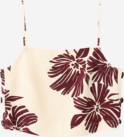 MANGO Top 'LOLA' u boja pijeska / hrđavo smeđa / boja vina, Pregled proizvoda