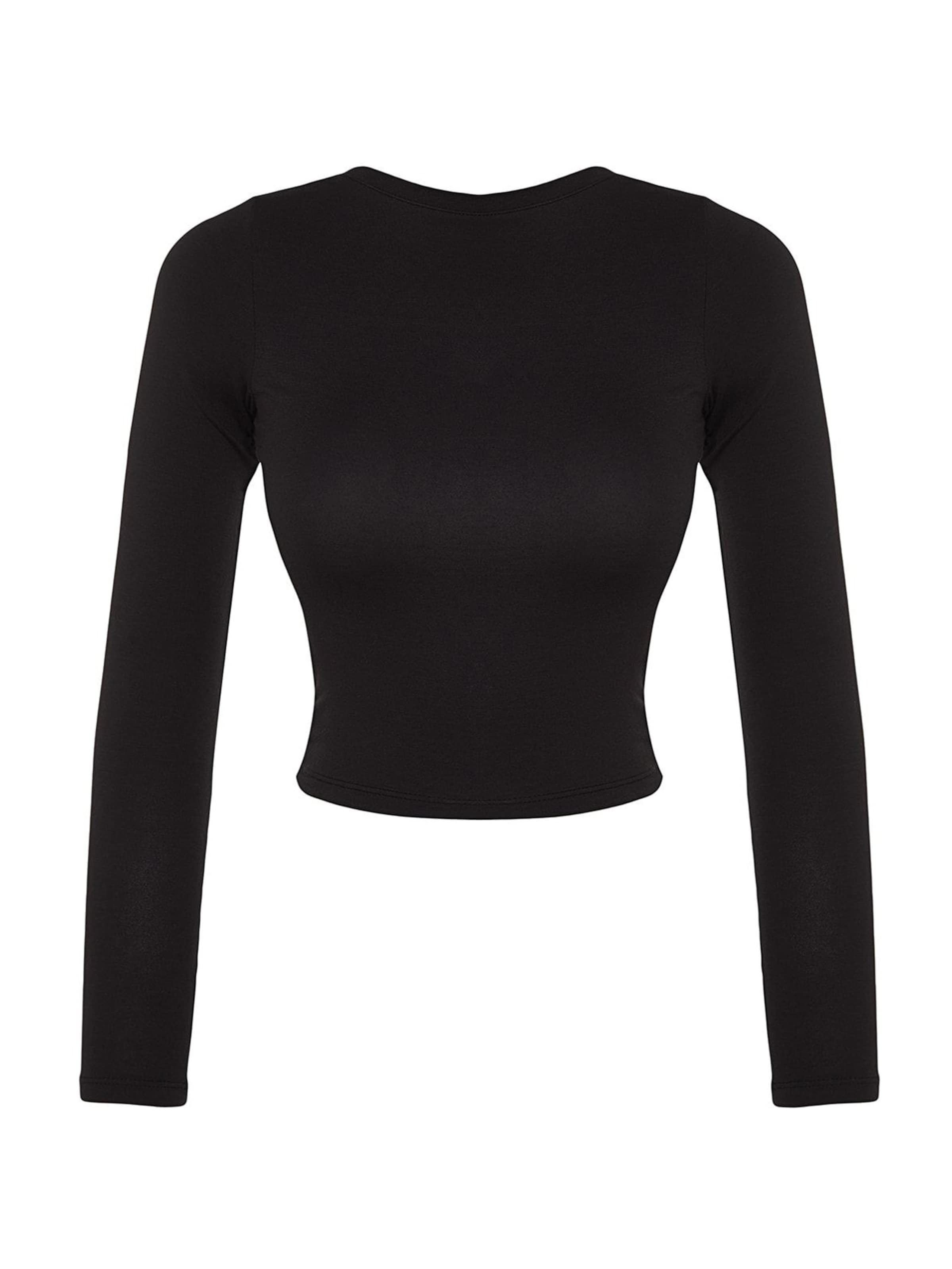 Trendyol - Camisa em preto: frente