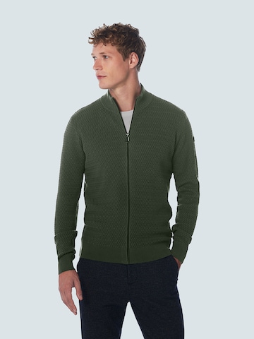 No Excess Knit Cardigan in Green: front