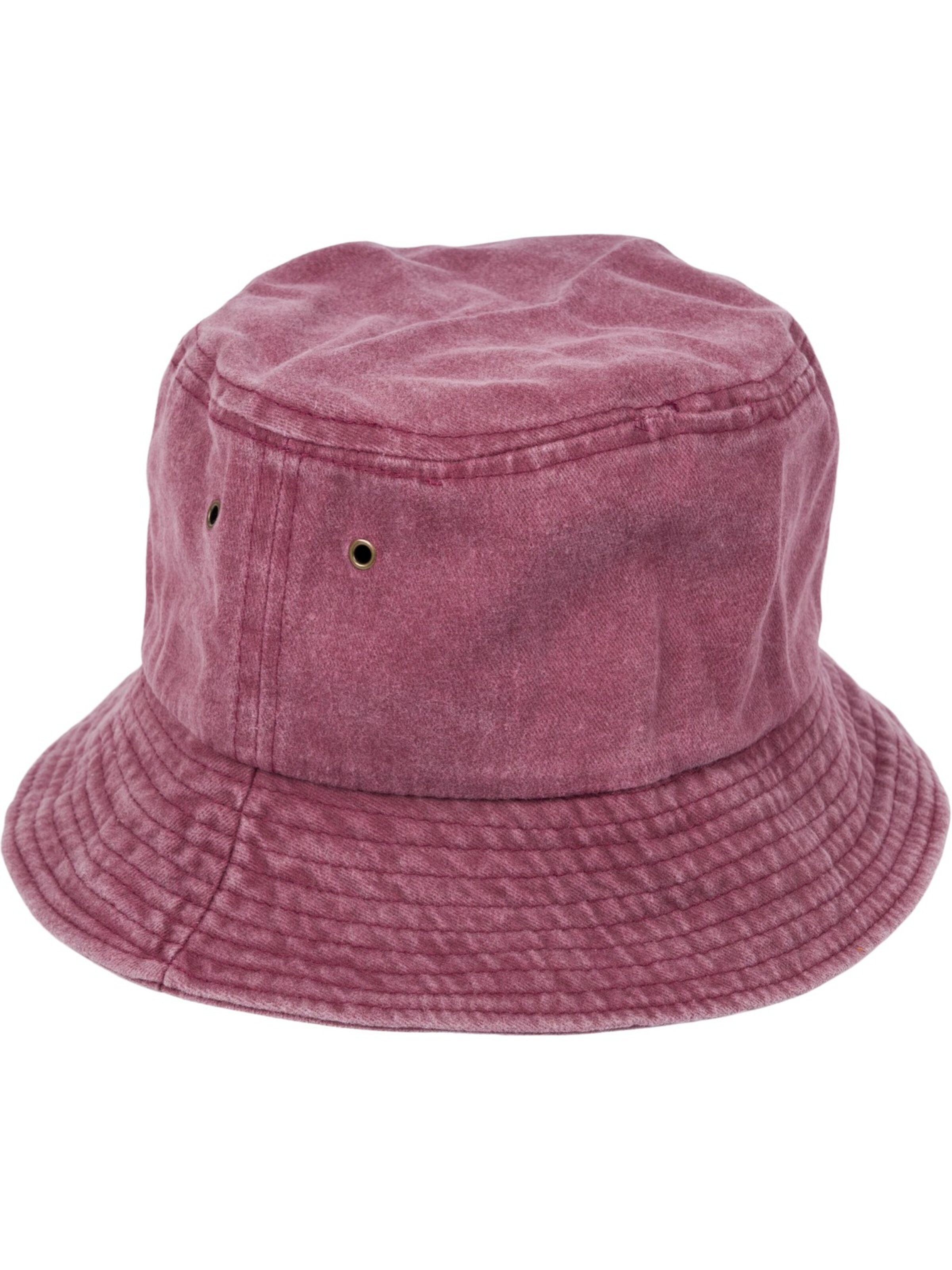 styleBREAKER Hut 'Fischerhut in Washed Optik'‌‌‌‌‌ in Rot