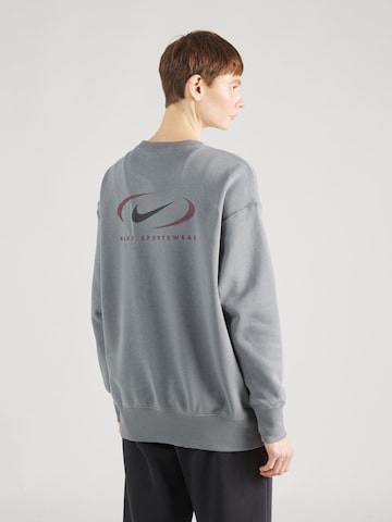 Bluză de molton 'Swoosh' de la Nike Sportswear pe gri