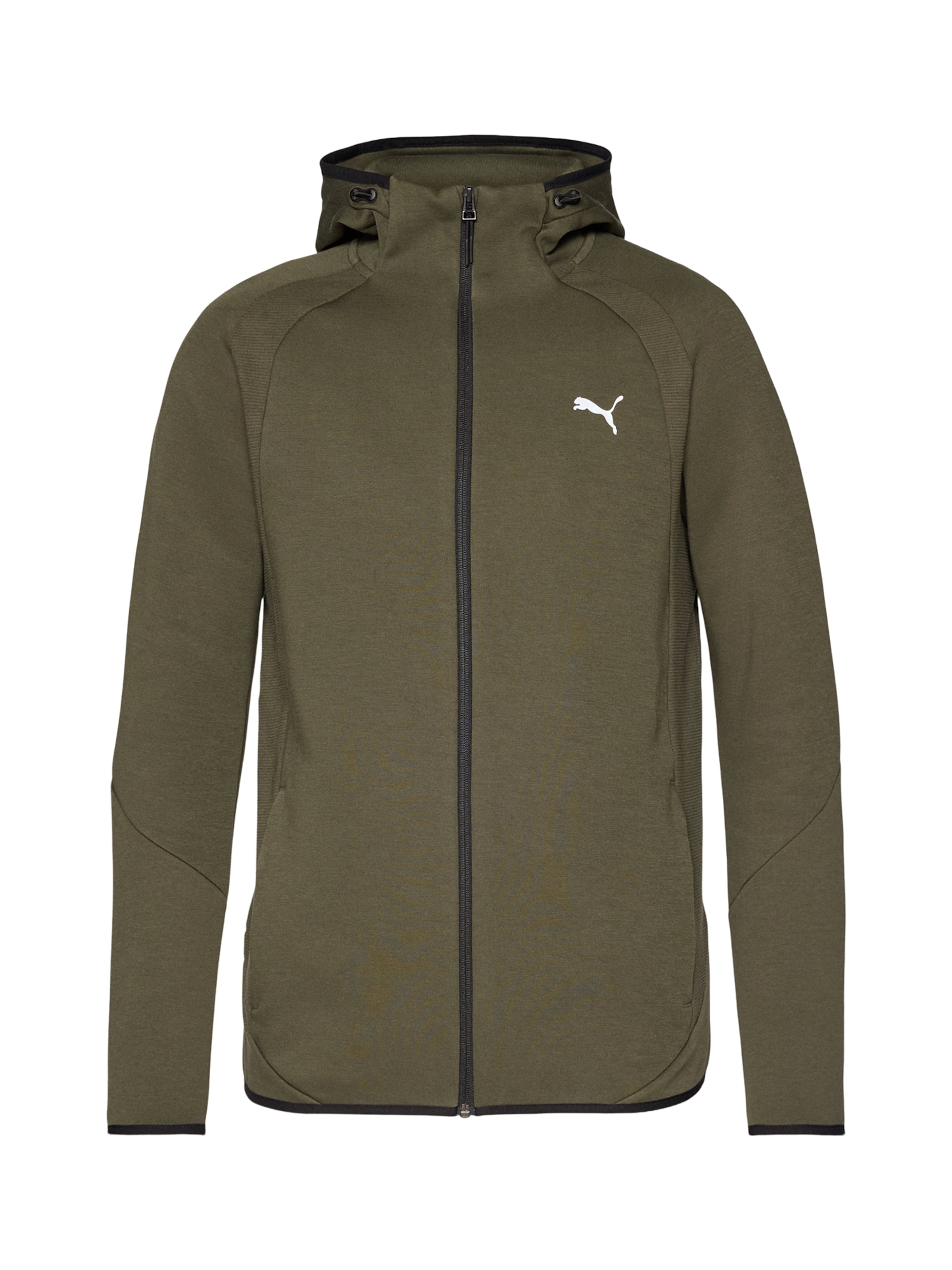 Veste de survêtement 'Evostripe' PUMA en vert : devant