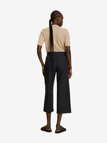 ESPRIT Wide leg Broek in Zwart